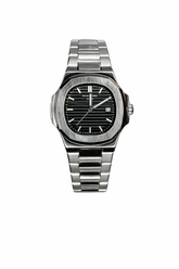 Patek Philippe Nautilus Black Dial Stainless Steel
