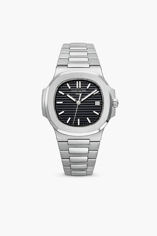 Patek Philippe Nautilus Black Dial Stainless Steel