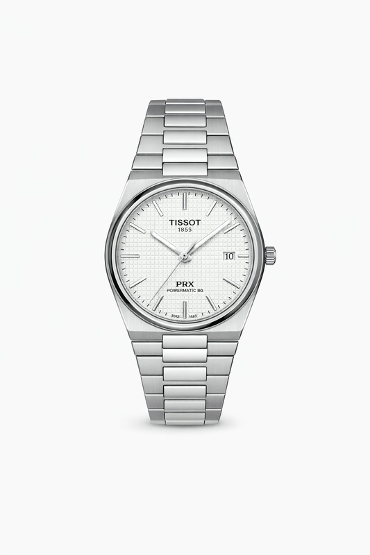 Tissot PRX Stainless Steel Watch – Silver Dial